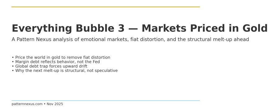 Everything Bubble 3: markets measured in gold rather than fiat currency