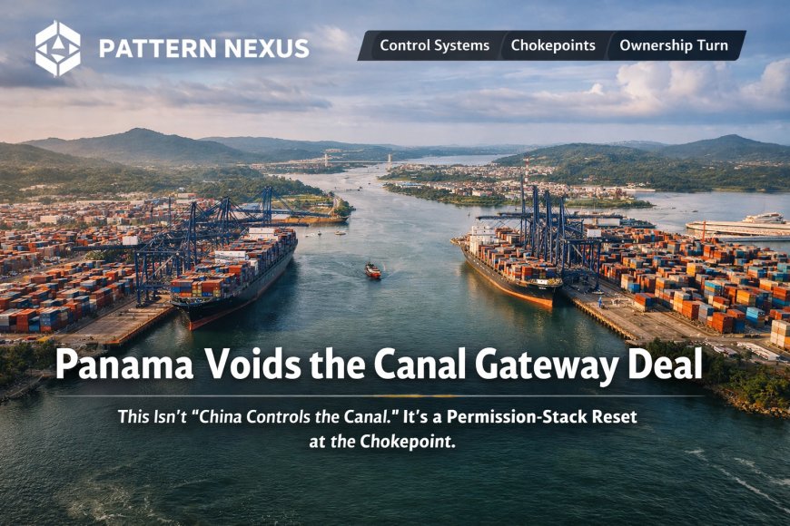Panama Voids the Canal Gateway Deal — This Isn’t About Ships, It’s About Permission