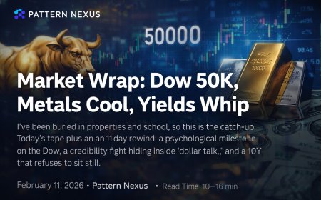 Market Wrap: Dow 50K, Metals Cool, Yields Whip (Feb 11, 2026)