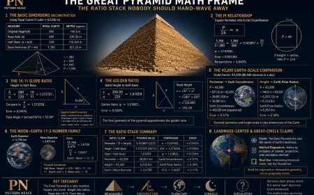 The Great Pyramid Math Frame: The Ratio Stack Nobody Should Hand-Wave Away