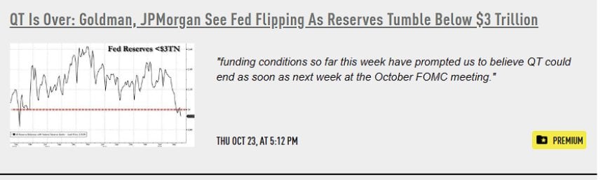 QT Is Over: The System Just Crossed Its Reserve Floor