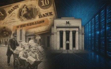 When Money Breaks: Free Banking, Weimar, and the AI–Industrial Dollar Regime