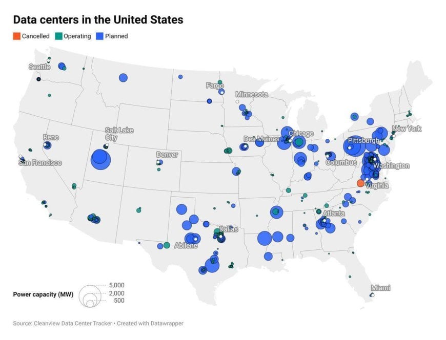 America’s New Map of Power: Data Centers, Grid Shortfall, and the AI Industrial Build-Out