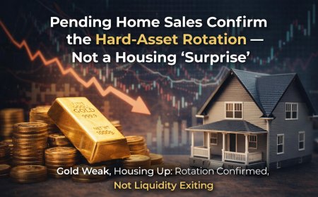Pending Home Sales Confirm the Hard-Asset Rotation — Not a Housing “Surprise”