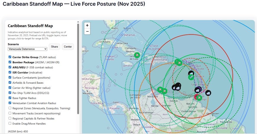 Caribbean standoff overview map