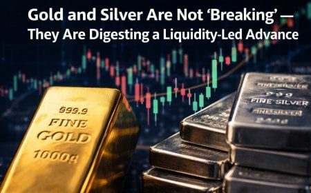 Gold and Silver Are Not “Breaking” — They Are Digesting a Liquidity-Led Advance