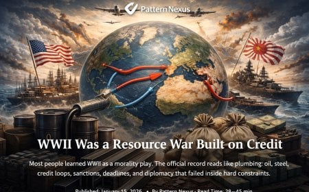 WWII Was a Resource War Built on Credit: Oil, Steel, Sanctions, and the Narrative Layer