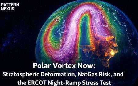Polar Vortex Now: Stratospheric Deformation, NatGas Risk, and the ERCOT Night-Ramp Stress Test