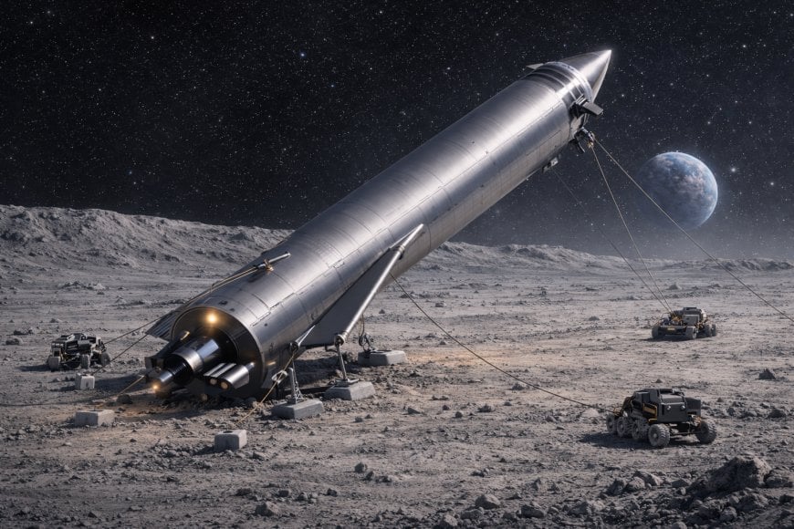 Starship trenching and burial sequence