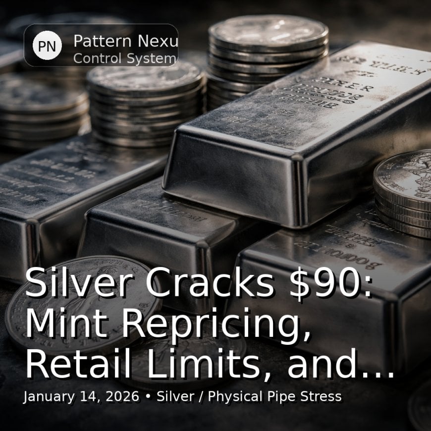 Silver Cracks $90: Mint Repricing, Retail Limits, and the Physical Supply Shock
