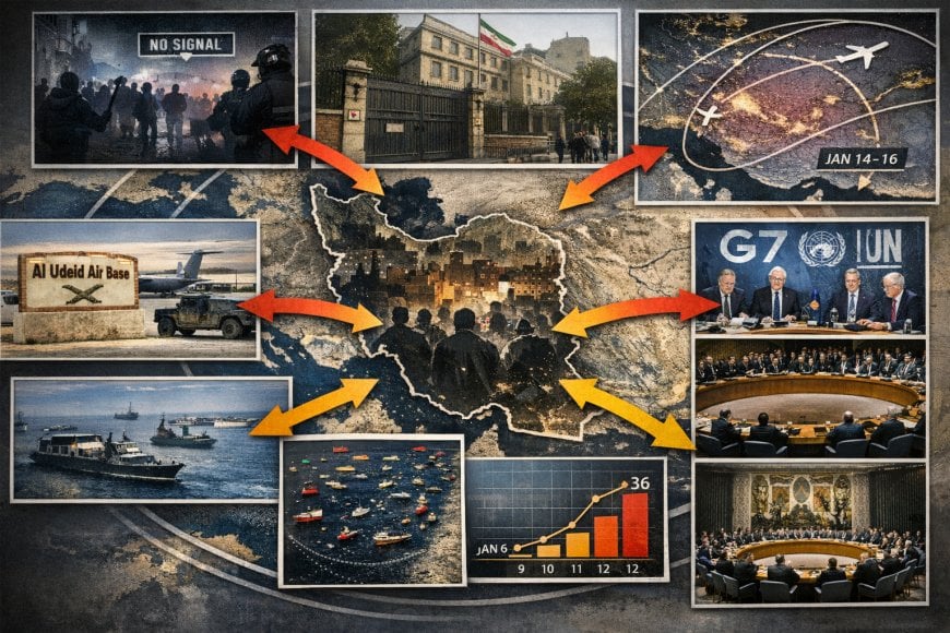 Iran decision window: blackout, embassies, airspace, bases, and retaliation math