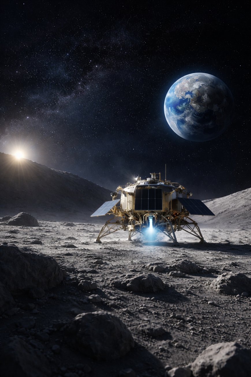 [HERO_IMAGE_ALT: Blue Ghost on lunar surface / mission render / surface photo]