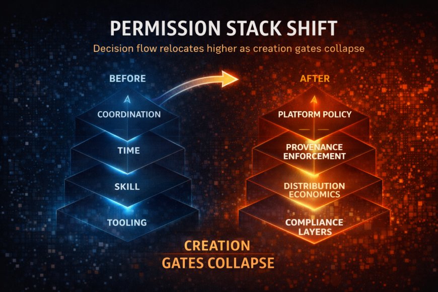 Permission stack shift diagram showing control gates relocating upward