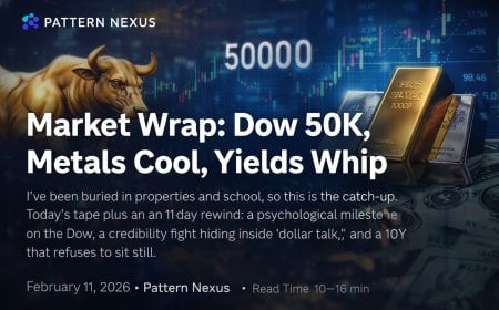 Market Wrap: Dow 50K, Metals Cool, Yields Whip (Feb 11, 2026)