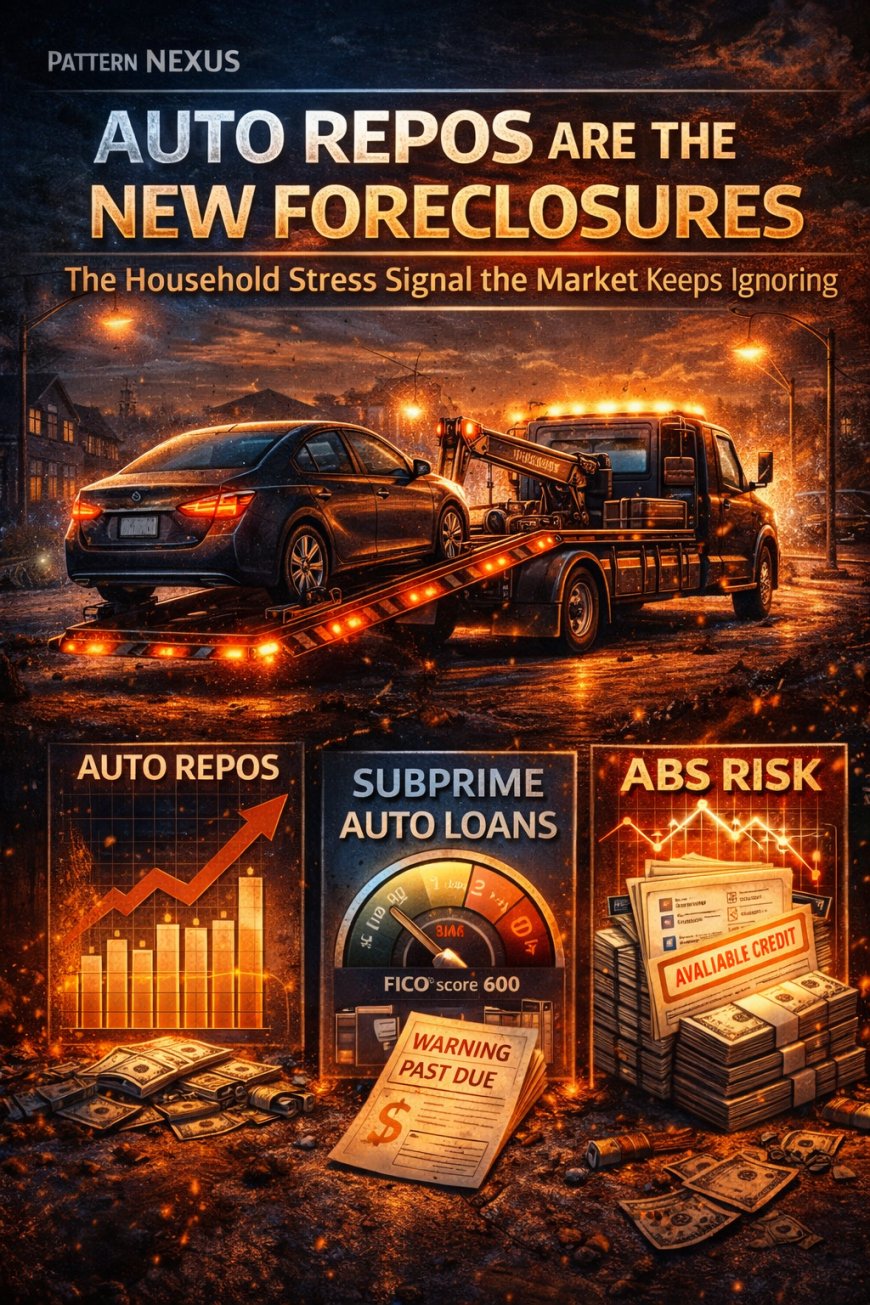Auto Repos Are the New Foreclosures: The Household Stress Signal the Market Keeps Ignoring