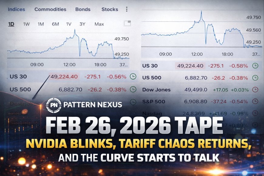 Feb 26, 2026 Tape: Nvidia Blinks, Tariff Chaos Returns, and the Curve Quietly Flattens