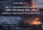 Mar 12, 2026 Market Wrap (Late Print): DXY 100, Brent 100+, VIX 27, and Why I’m Watching SPY for Another Flush