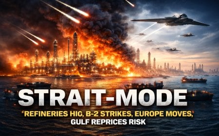 Strait-Mode: Refineries Hit, B-2 Strikes, Europe Moves, and the Gulf Reprices Risk — March 2, 2026
