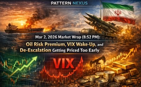 Mar 2, 2026 Market Wrap (8:52 PM): Oil Risk Premium, VIX Wake-Up, and De-Escalation Getting Priced Too Early