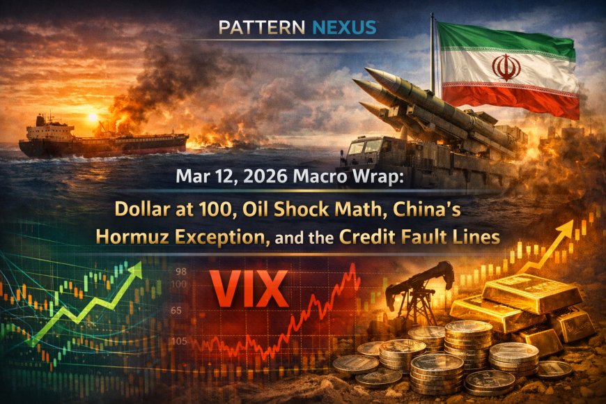 Mar 12, 2026 Macro Wrap: Dollar at 100, Oil Shock Math, China’s Hormuz Exception, and the Credit Fault Lines