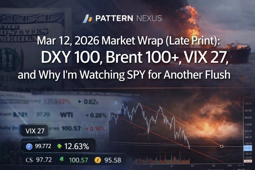 Mar 12, 2026 Market Wrap (Late Print): DXY 100, Brent 100+, VIX 27, and Why I’m Watching SPY for Another Flush