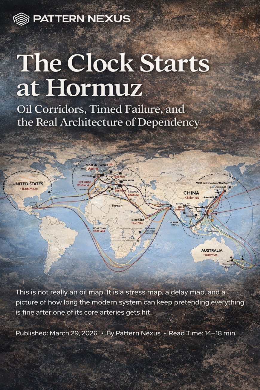 The Clock Starts at Hormuz: Oil Corridors, Timed Failure, and the Real Architecture of Dependency