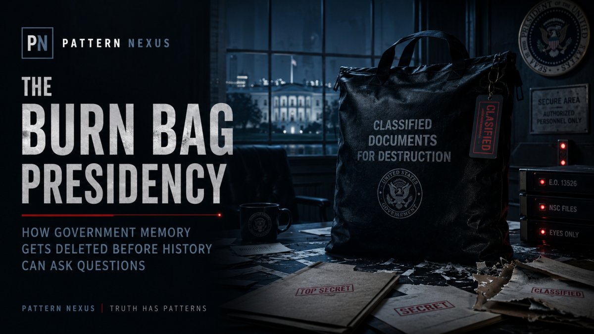 The Burn Bag Presidency: How Government Memory Gets Deleted Before History Can Ask Questions