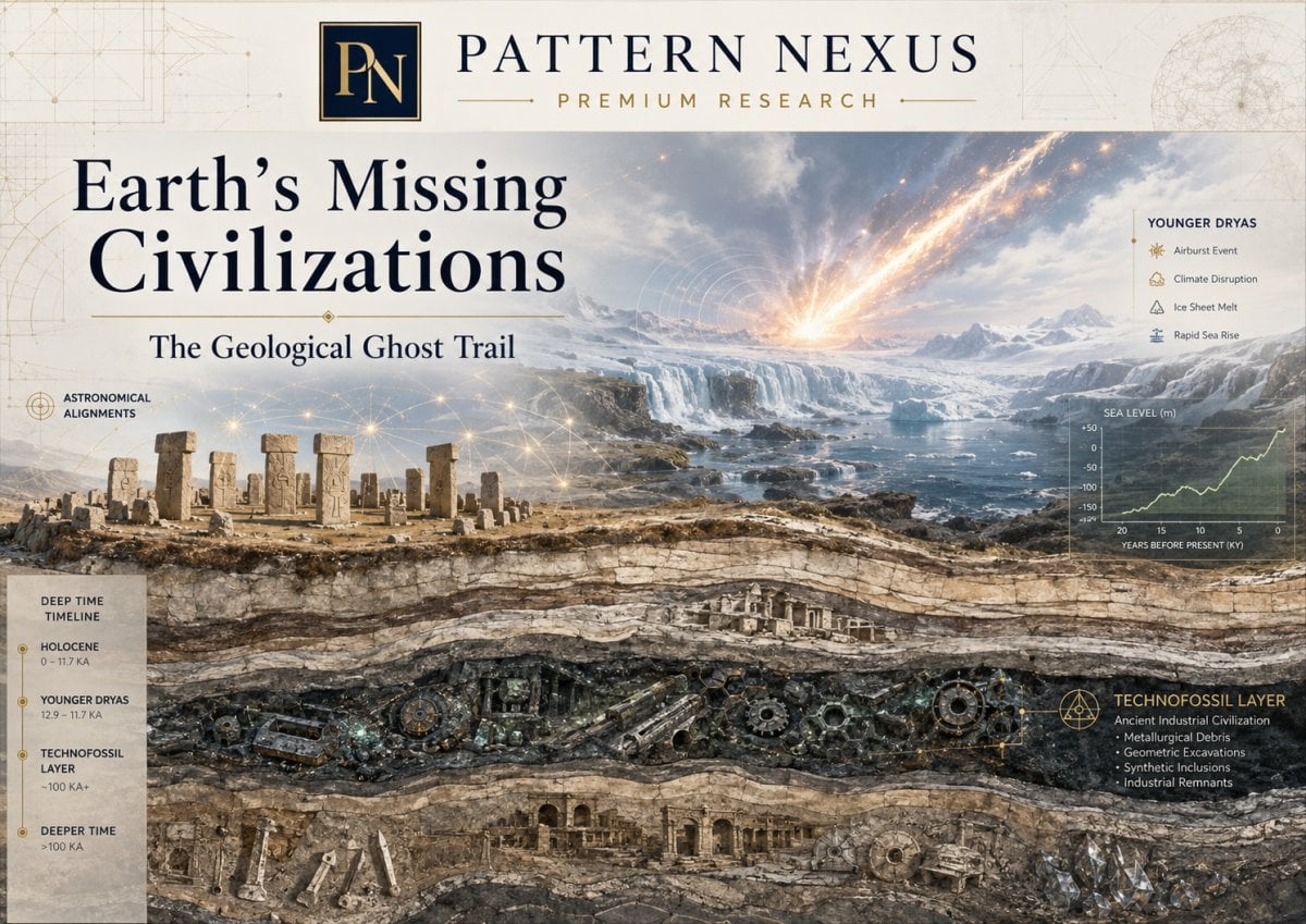 Earth’s Missing Civilizations: The Silurian Hypothesis, Younger Dryas Shock, and the Ghost Trail of Human Deep Time
