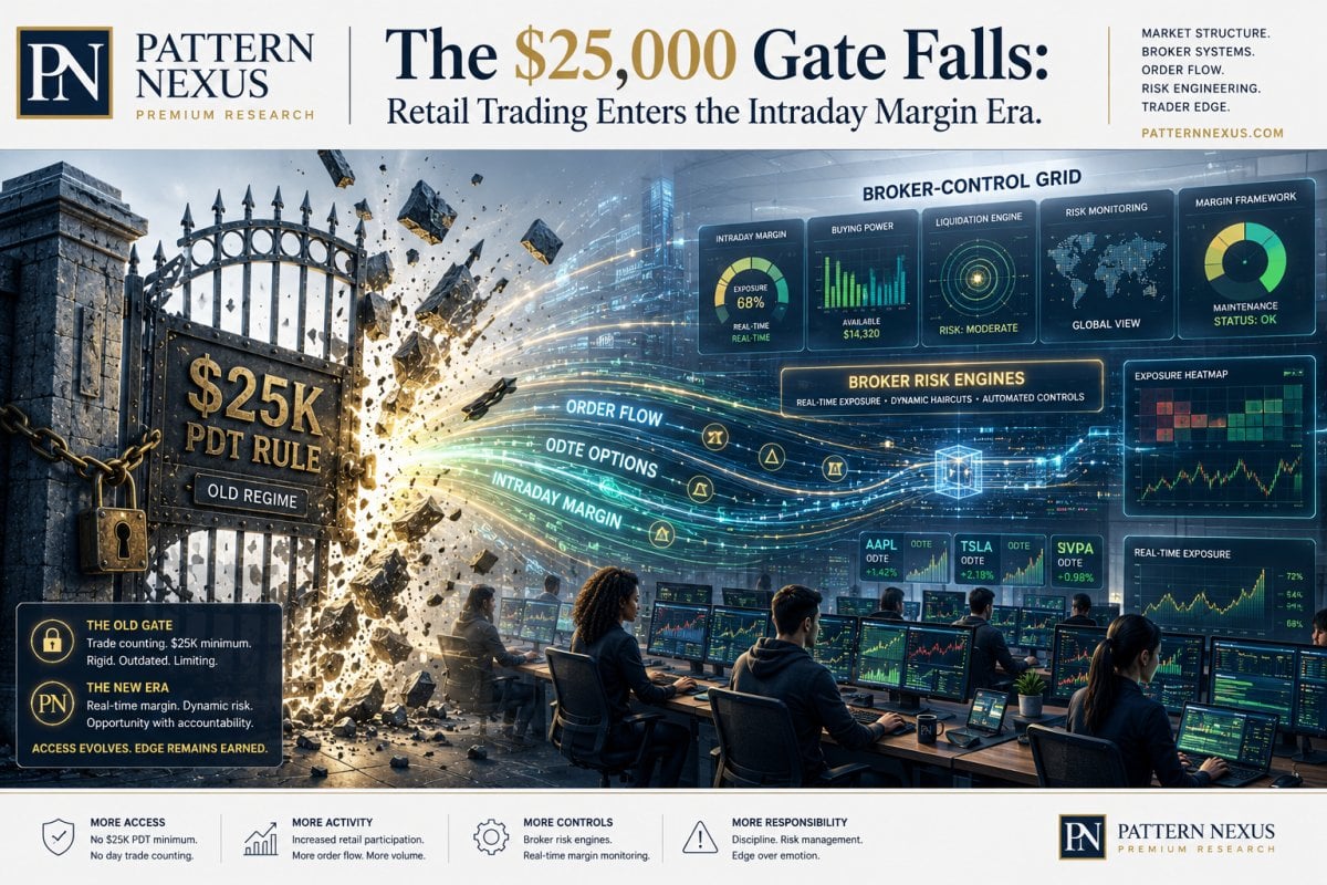 The $25,000 Gate Falls: PDT Rule Changes, Retail Day Trading, and the New Intraday Margin Control System
