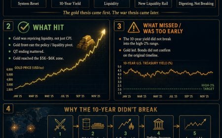 Gold Was Right. The 10-Year Was Early. The War Premium Changed the Rate Path.