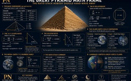 The Great Pyramid Math Frame: The Ratio Stack Nobody Should Hand-Wave Away