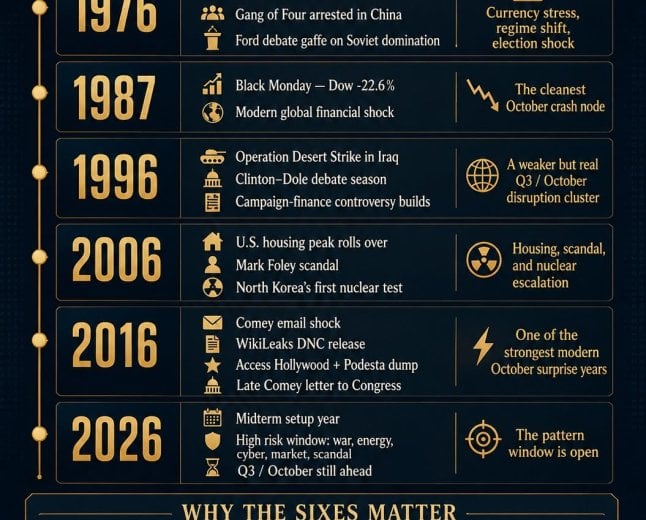 The Sixes Are Never Good: Q3, October Surprises, and the Pattern Window Opening in 2026