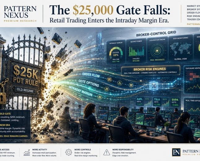 The $25,000 Gate Falls: PDT Rule Changes, Retail Day Trading, and the New Intraday Margin Control System