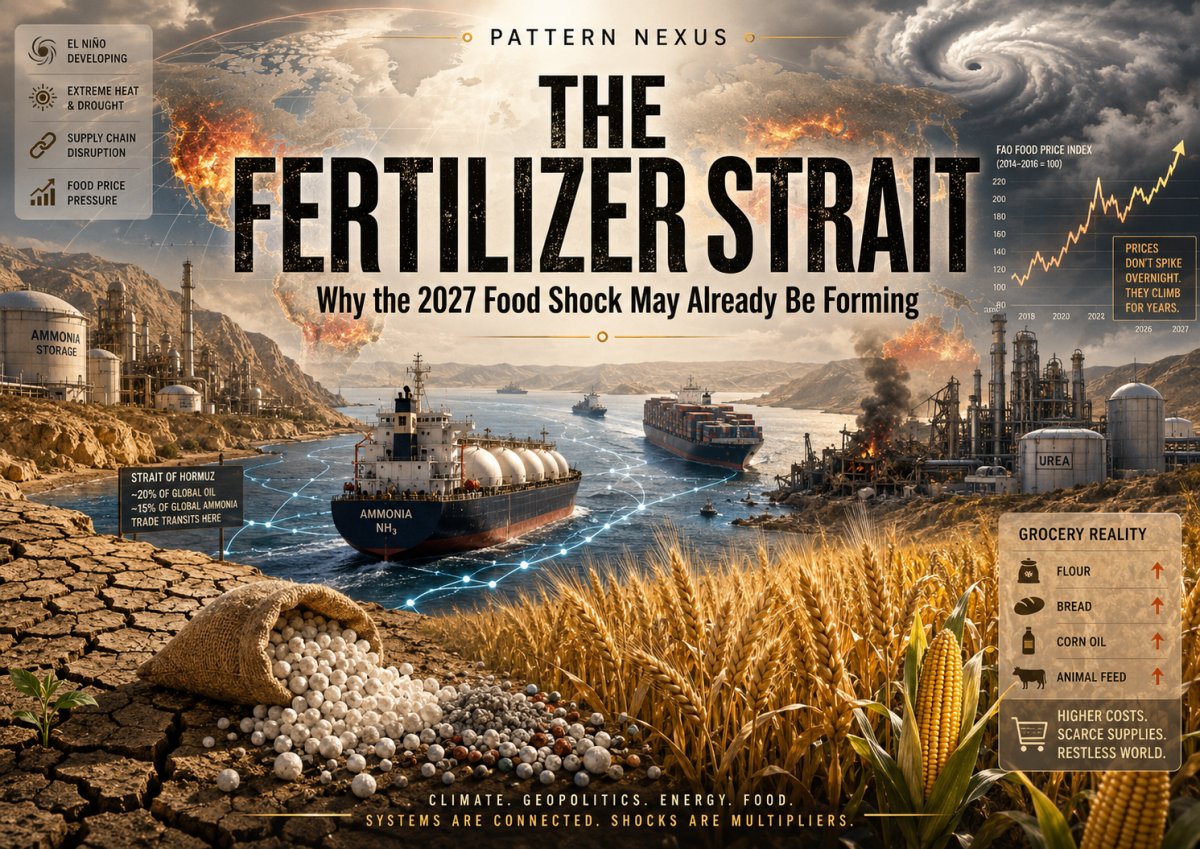 The Fertilizer Strait: Why the 2027 Food Shock May Already Be Forming