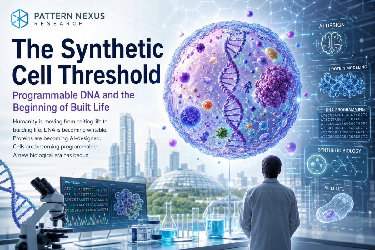 The Synthetic Cell Threshold: Programmable DNA and the Beginning of Built Life
