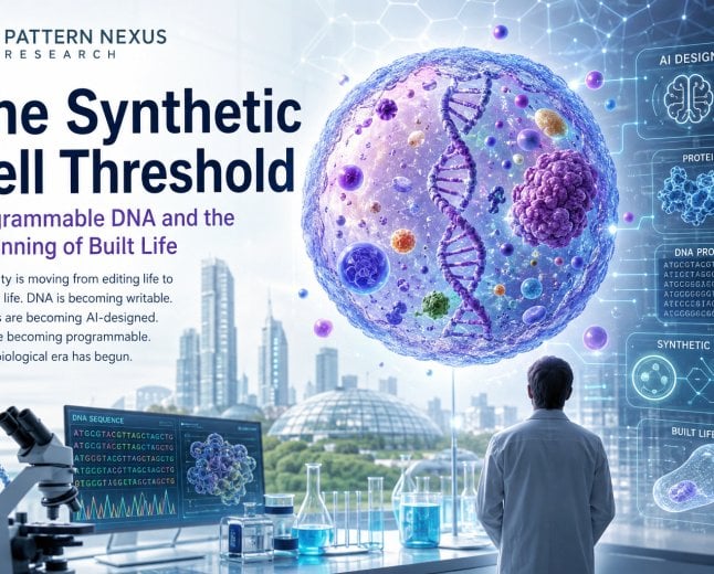 The Synthetic Cell Threshold: Programmable DNA and the Beginning of Built Life