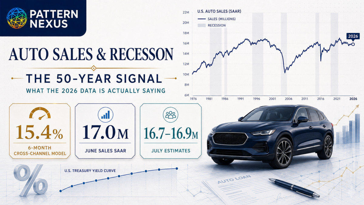 Are Auto Sales Predicting a Recession? A 50-Year Regression and the 2026 Signal