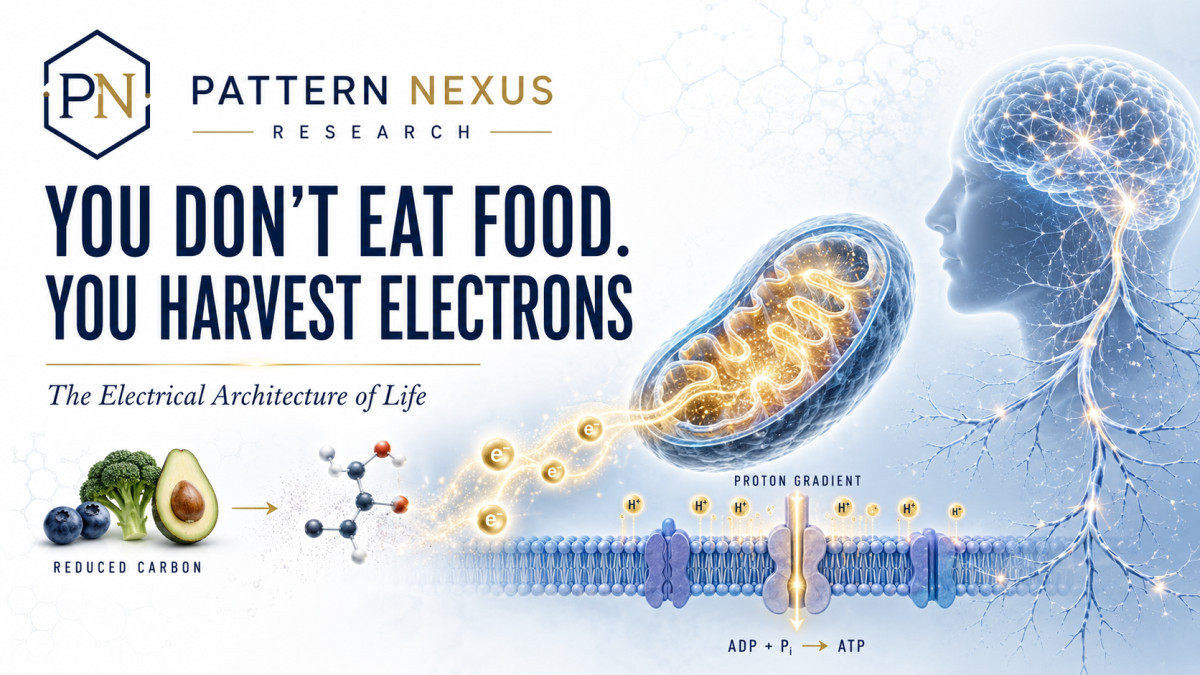You Don't Eat Food. You Harvest Electrons: The Electrical Architecture of Life