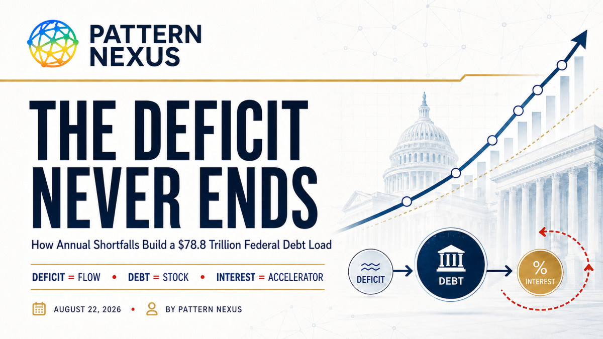 The Deficit Never Ends: How Annual Shortfalls Build a $78.8 Trillion Federal Debt Load