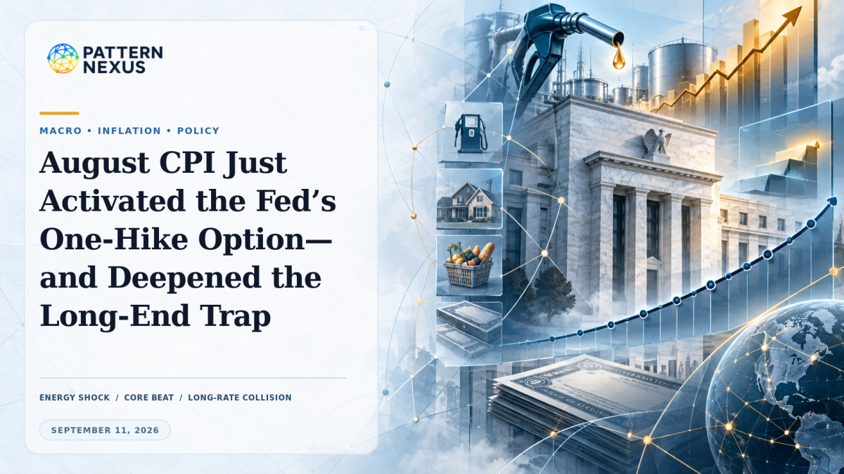 August CPI Just Activated the Fed’s One-Hike Option—and Deepened the Long-End Trap