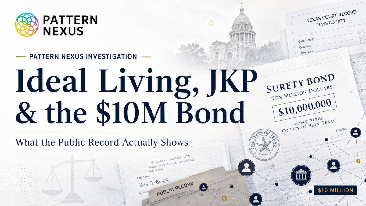 Ideal Living, JKP and the $10 Million Bond: What the Public Record Actually Shows