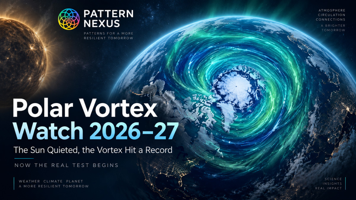 Polar Vortex Watch 2026–27: The Sun Quieted, the Vortex Hit a Record — Now the Real Test Begins