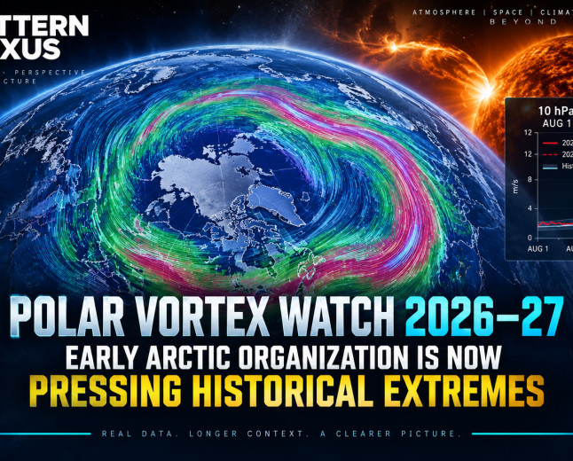 Polar Vortex Watch 2026–27: Early Arctic Organization Is Now Pressing Historical Extremes